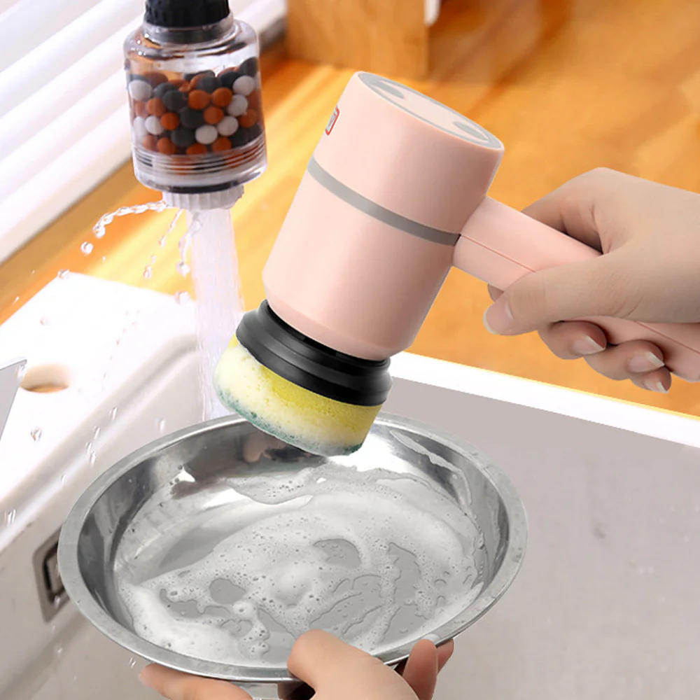 Cordless Electric Cleaning Brush �?USB Rechargeable Spin Scrubber for Kitchen, Bathroom & Tile Cleaning