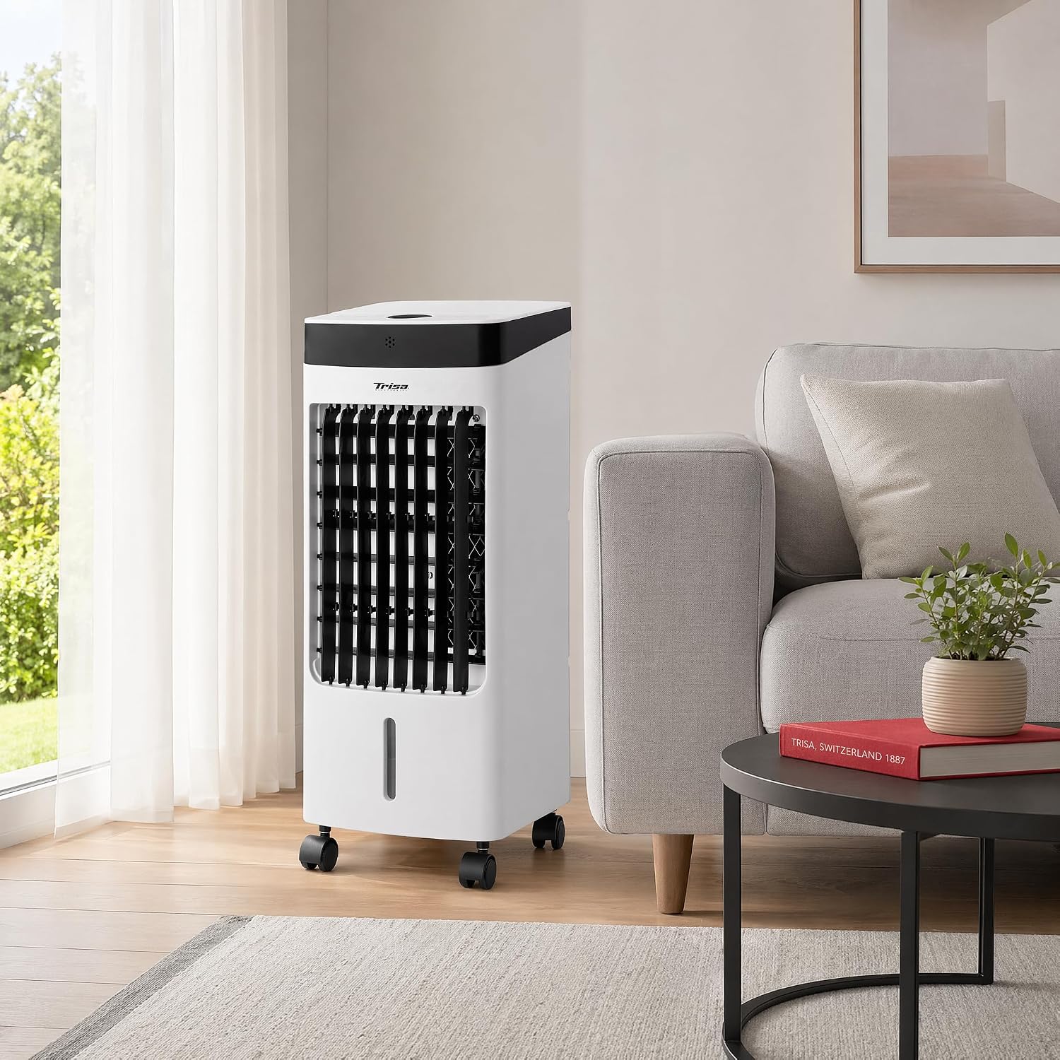 Trisa Hydro Chill X80 Plus Turmventilator mit Wasserkühlung | 4L