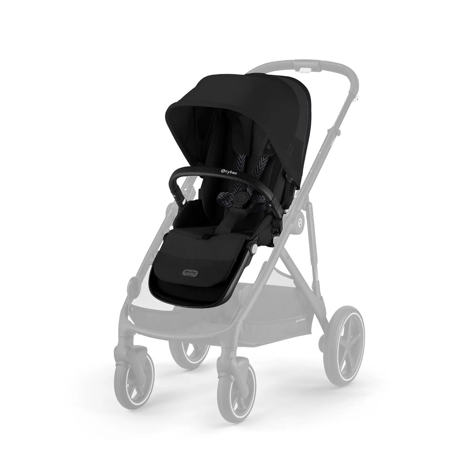 CYBEX Gold Ziteenheid voor kinderwagens GAZELLE S en e-GAZELLE S, Vanaf de geboorte tot ca. 4 jaar, Moon Black