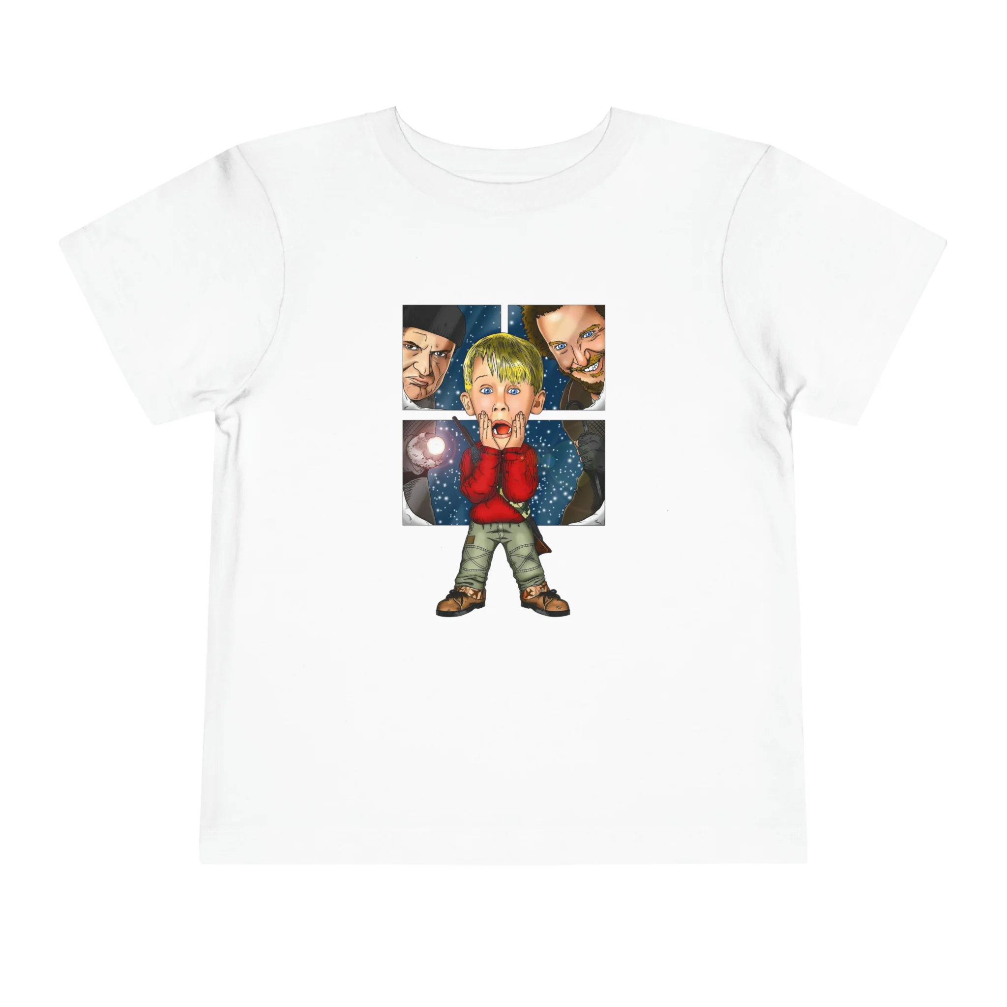 Home Alone Shirt, Funny Christmas Movie Tshirt, Retro Festive Christmas Toddler Tee, Kids Baby Christmas Shirts, Kids Christmas Shirt
