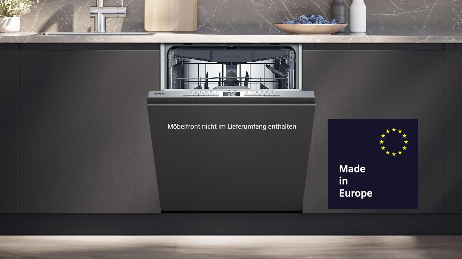 Siemens iQ300 Smarter XXL-Geschirrspüler 60 cm, SX63EX06VE, Vollintegriert, smartStart, varioSpeed Plus, Dreifach rackMatic, Besteckschublade, Besonders leise, infoLight, Intensive Zone, Home Connect