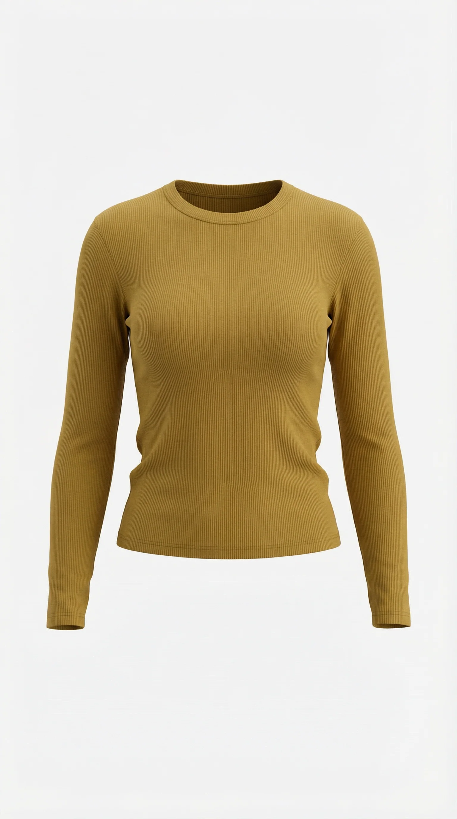 Langarmshirt mit gerippter Struktur