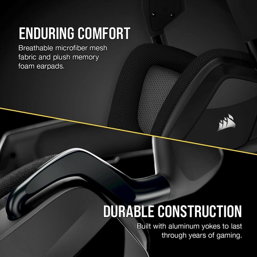 Corsair VOID RGB ELITE Draadloze Premium Gaming Headset met 7.1 Surround Sound