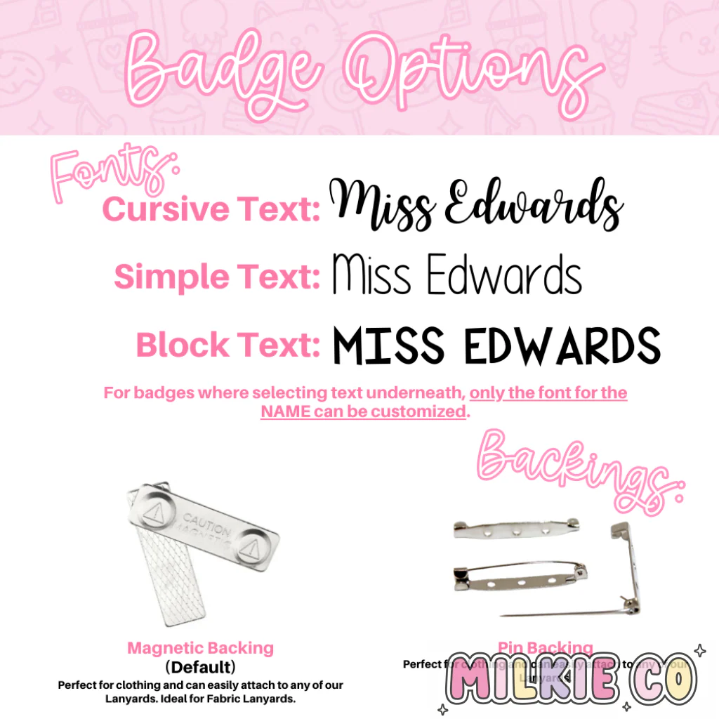 Name & Picture Badges
