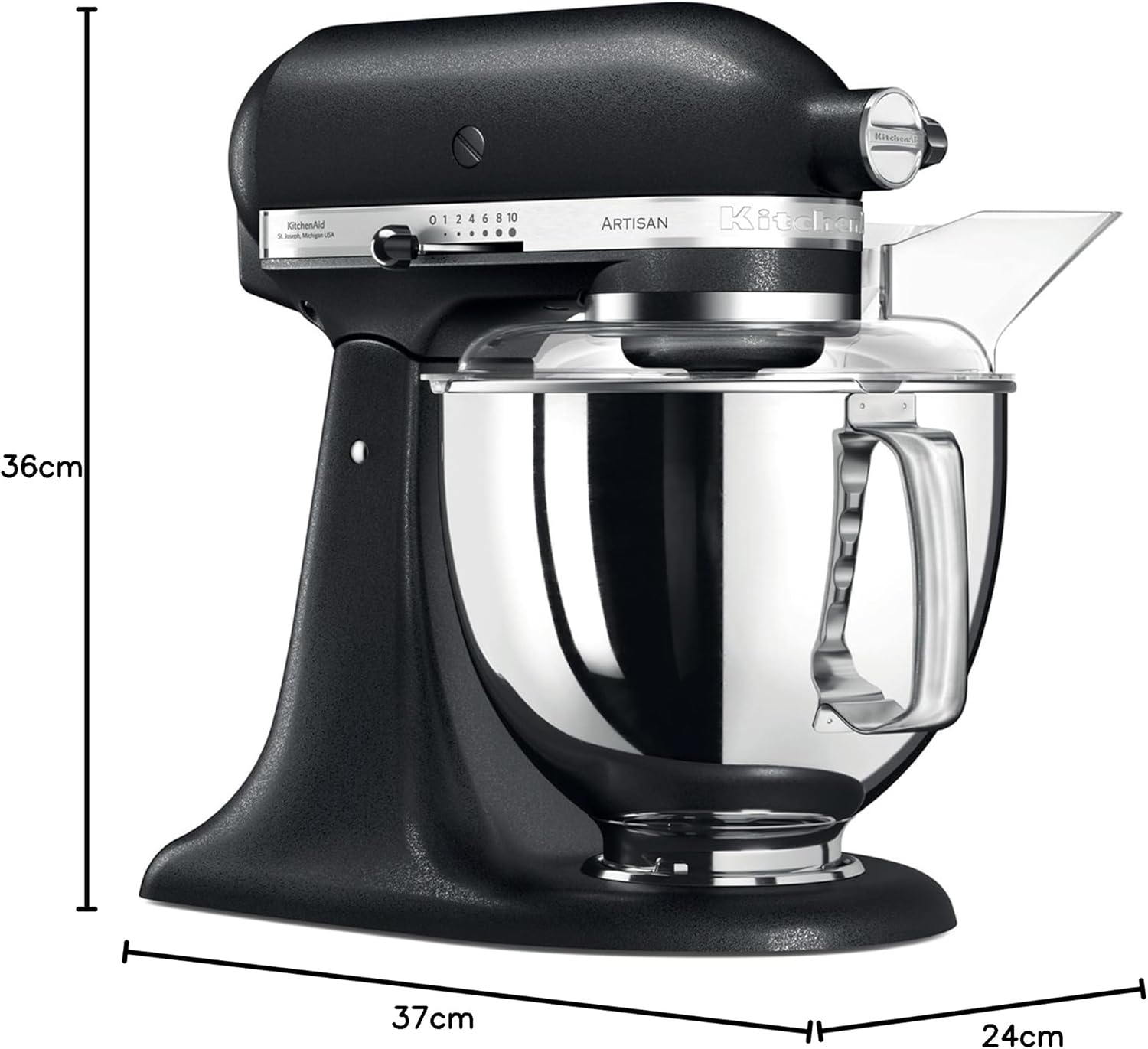 KitchenAid Küchenmaschine I Artisan I Kippbarem Food Processor I Teigknetmaschine mit 5 Zubehör | 2 Schüsseln aus Edelstahl | 4.8 L | Pistaccio