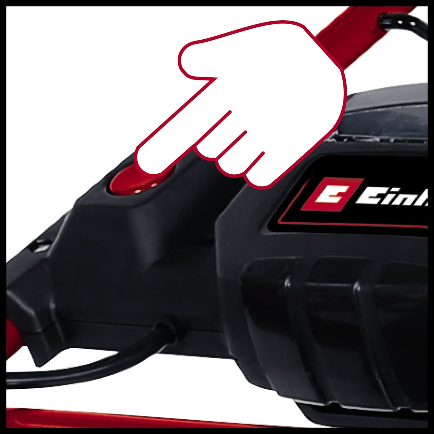 Einhell Benzin-Rasenmäher GC-PM 51/3 S HW-E Li (2.7 kW, 1 Zylinder 4-Takt-Motor, Highwheeler, Startseilzug am Führungsholm, Elektro-Start-Funktion, inkl. 2, 0 Ah Akku und Ladegerät)