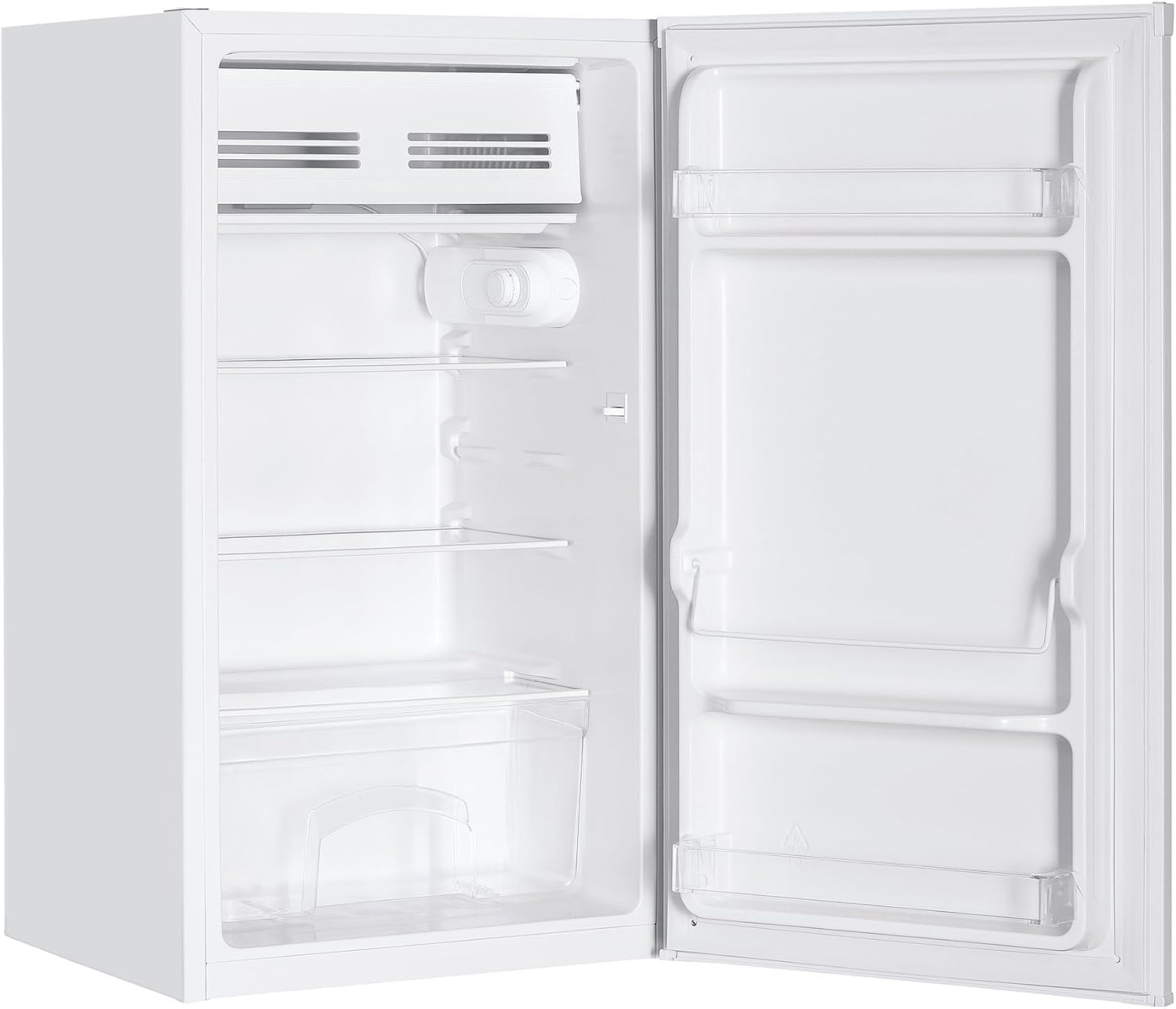 CANDY COHS 38E36W Tischkühlschrank, 90 l Nettoinhalt, Wechselbarer Türanschlag, verstellbare Glasbalagen, Innenbeleuchtung, Weiß
