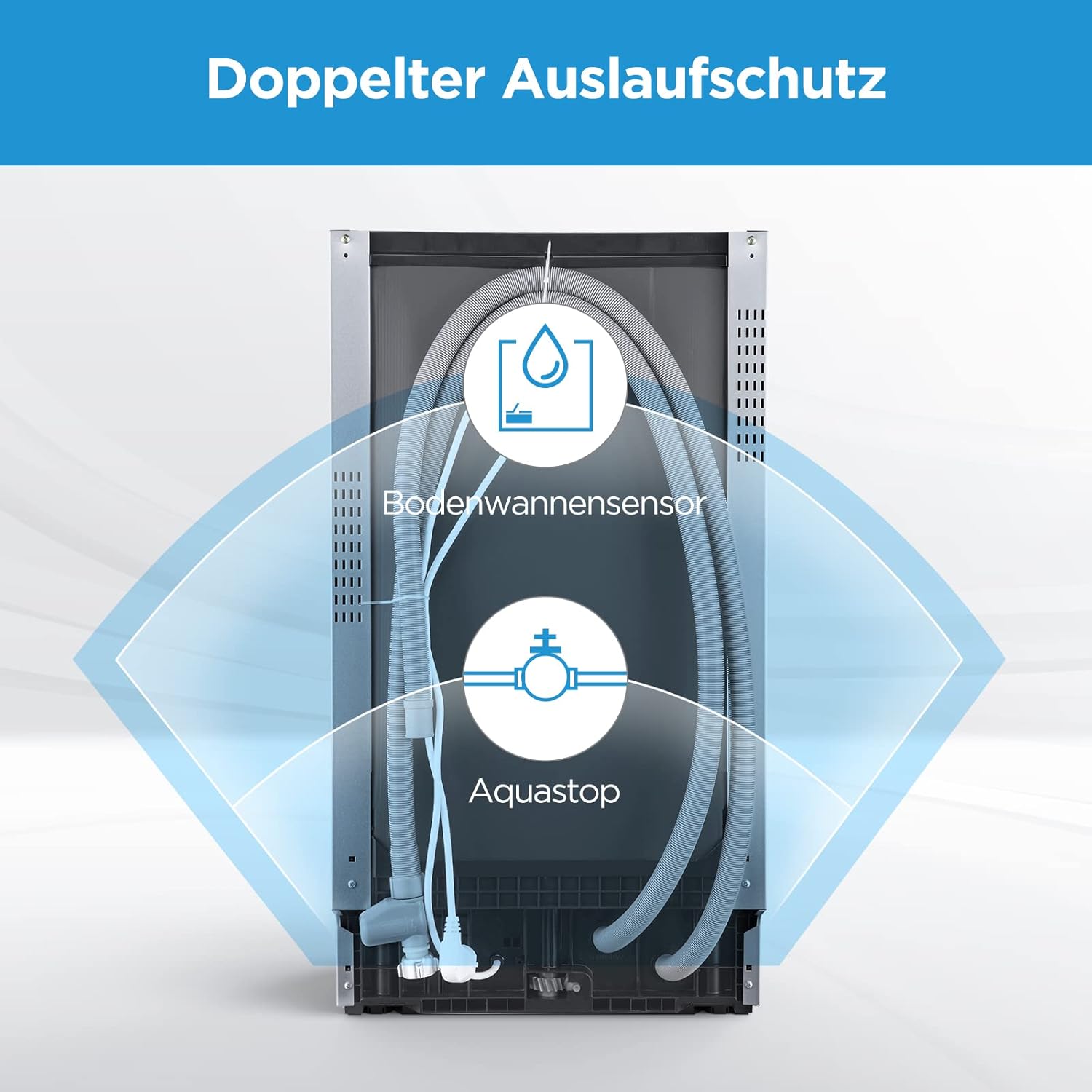 Midea Geschirrspüler Unterbau MDWEU1435XSS-W, 14 Maßgedecke, Spülmaschine 60 cm Teilintegrierbar mit WIFI, Extra Trocknung, 7 Programme, 47dB, 0-24h Startzeitverzögerung, Inox