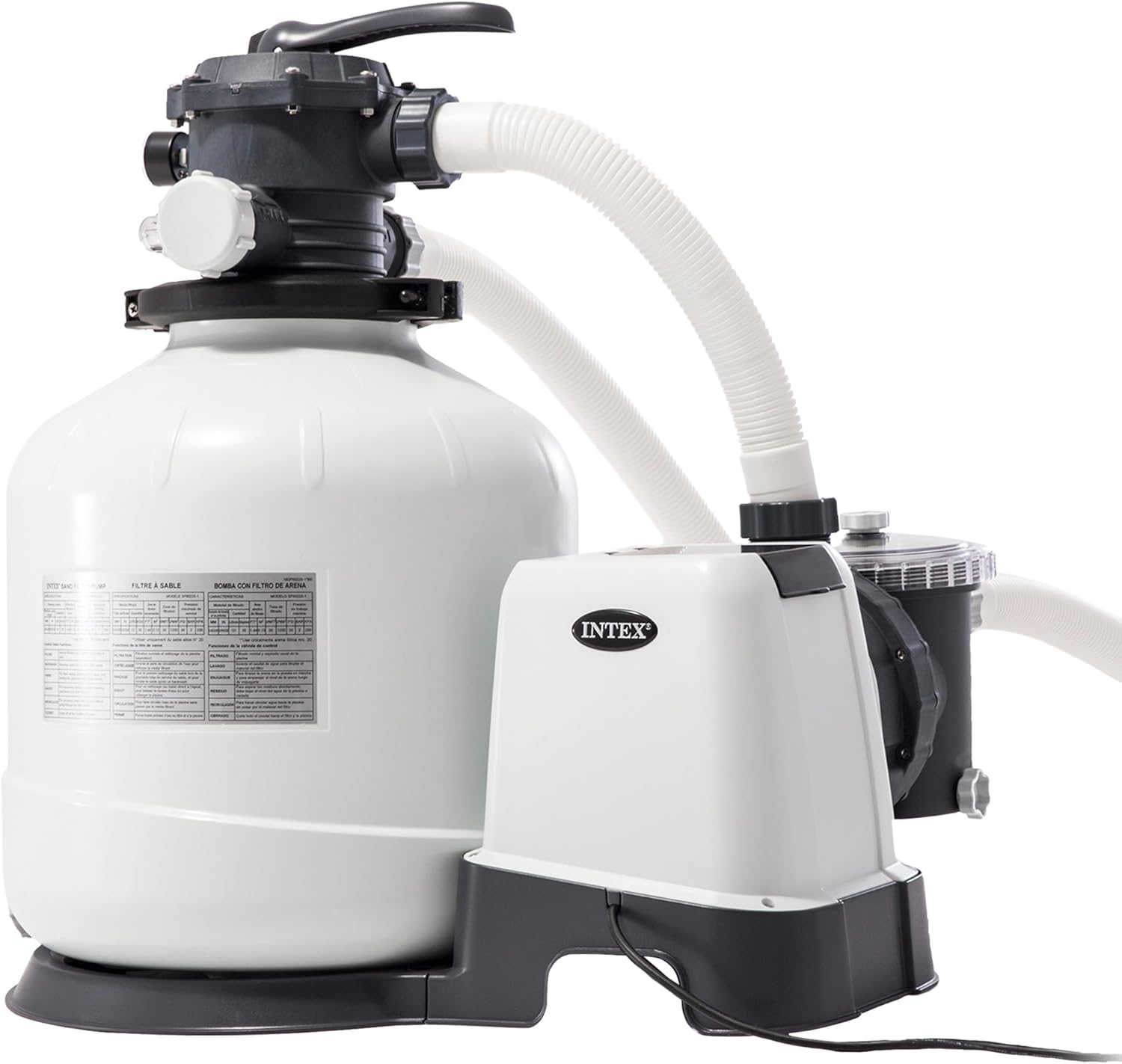 Intex 26652 Pompa Filtrująca, Biały/Czarny, 12.000 L/h