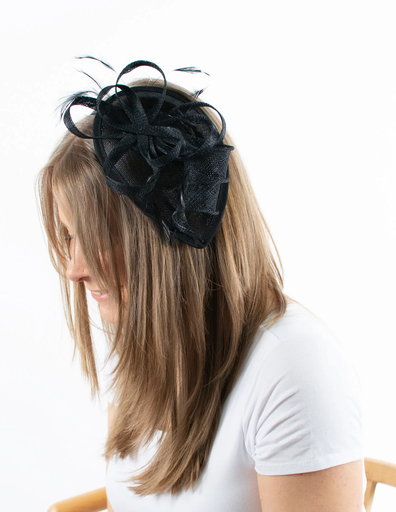 Fascinator | Small Teardrop | Black