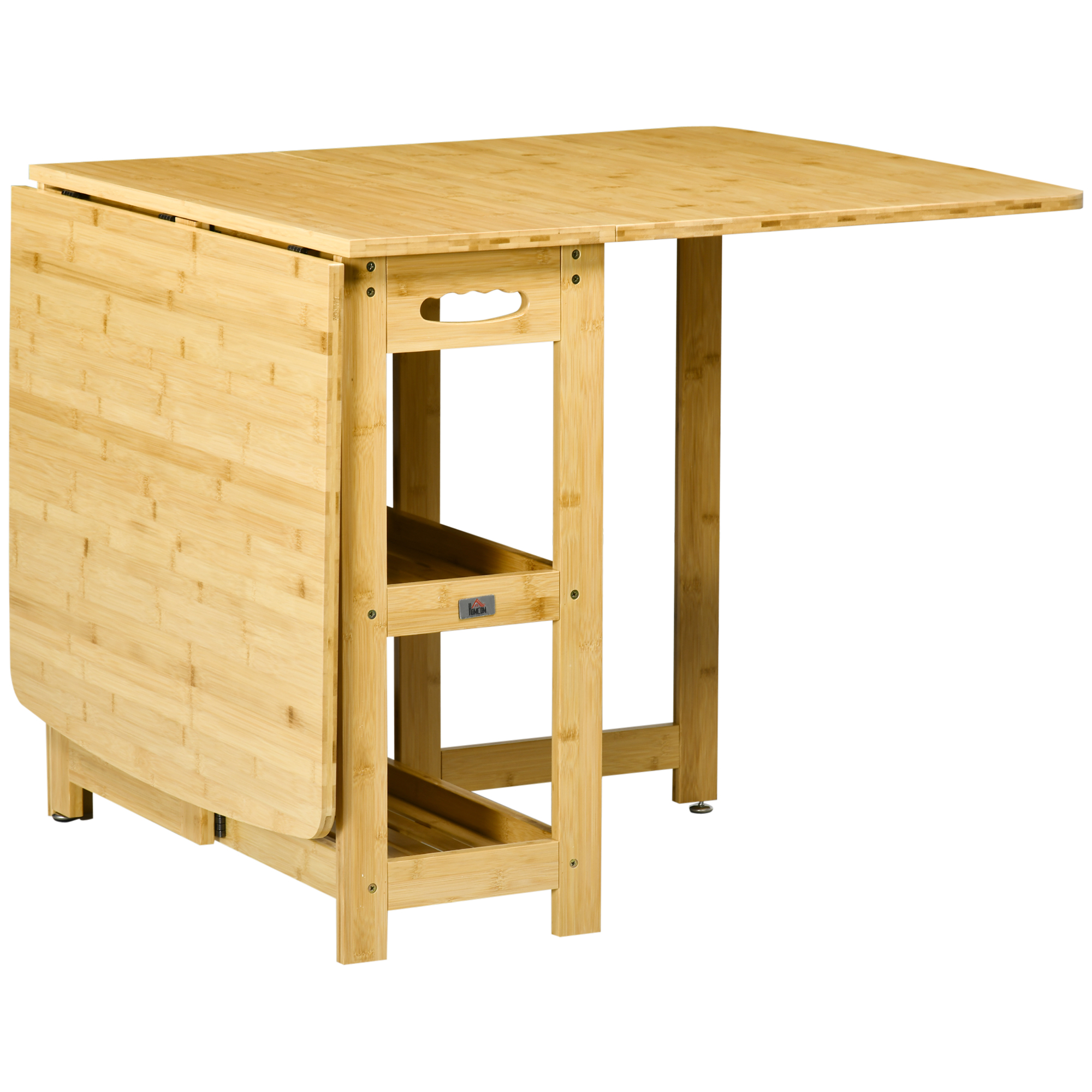 eettafel klaptafel met opbergvakken eetkamertafel keukentafel naturel hout