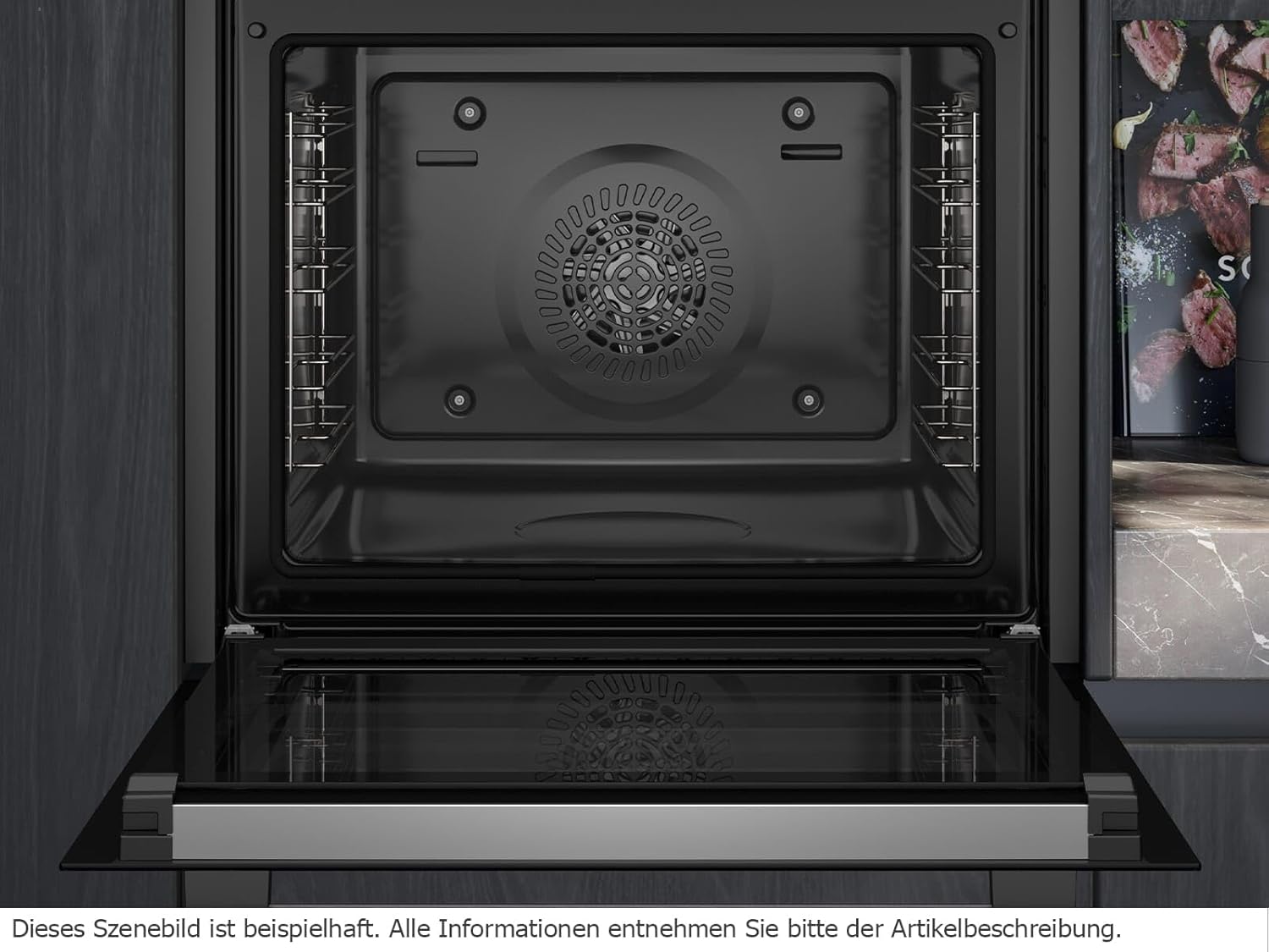 Siemens HB578GBS3, iQ500, Einbau-Backofen 60 x 60 cm, activeClean Pyrolyse Selbstreinung, TFT-Display, 3D Heißluft, Schnellaufheizung, cookControl40 Automatikprogramme, softMove, Edelstahl