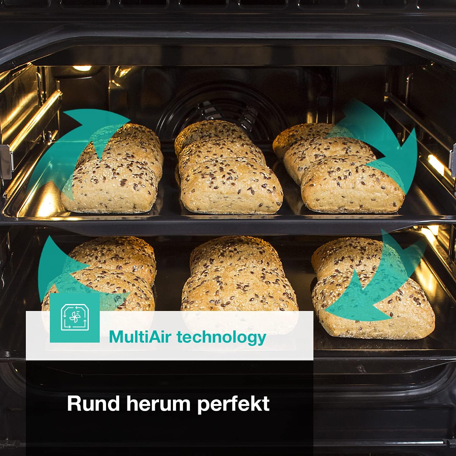 Gorenje GEIT5C61SPG Standherd mit Induktionskochfeld, 50 cm, 70 Liter,Silber, PerfectGrill, AirFry, FrozenBake, Pizza Mode 300°C, AquaClean, Made in Europe, inox