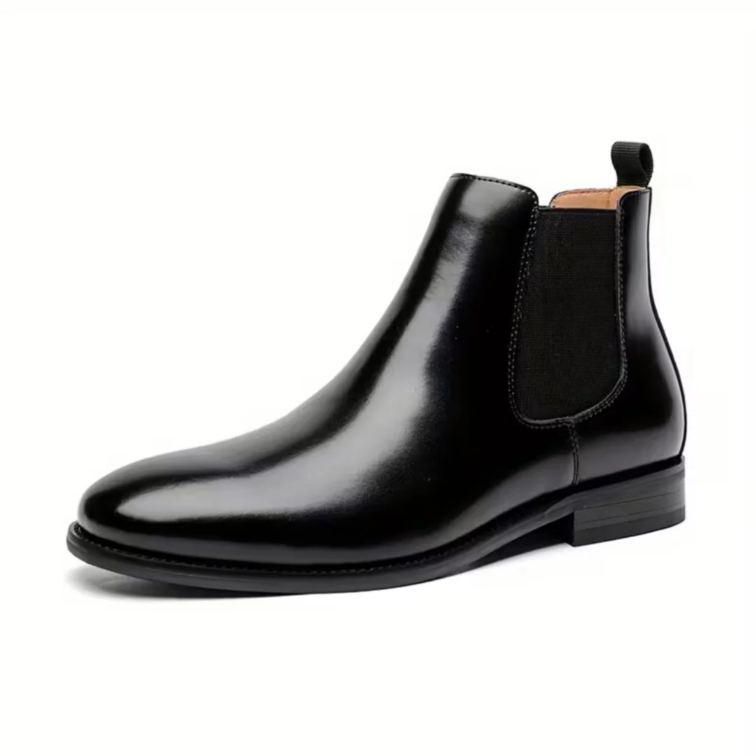 Men��s Black Chelsea Boots �C Pull Tab Design