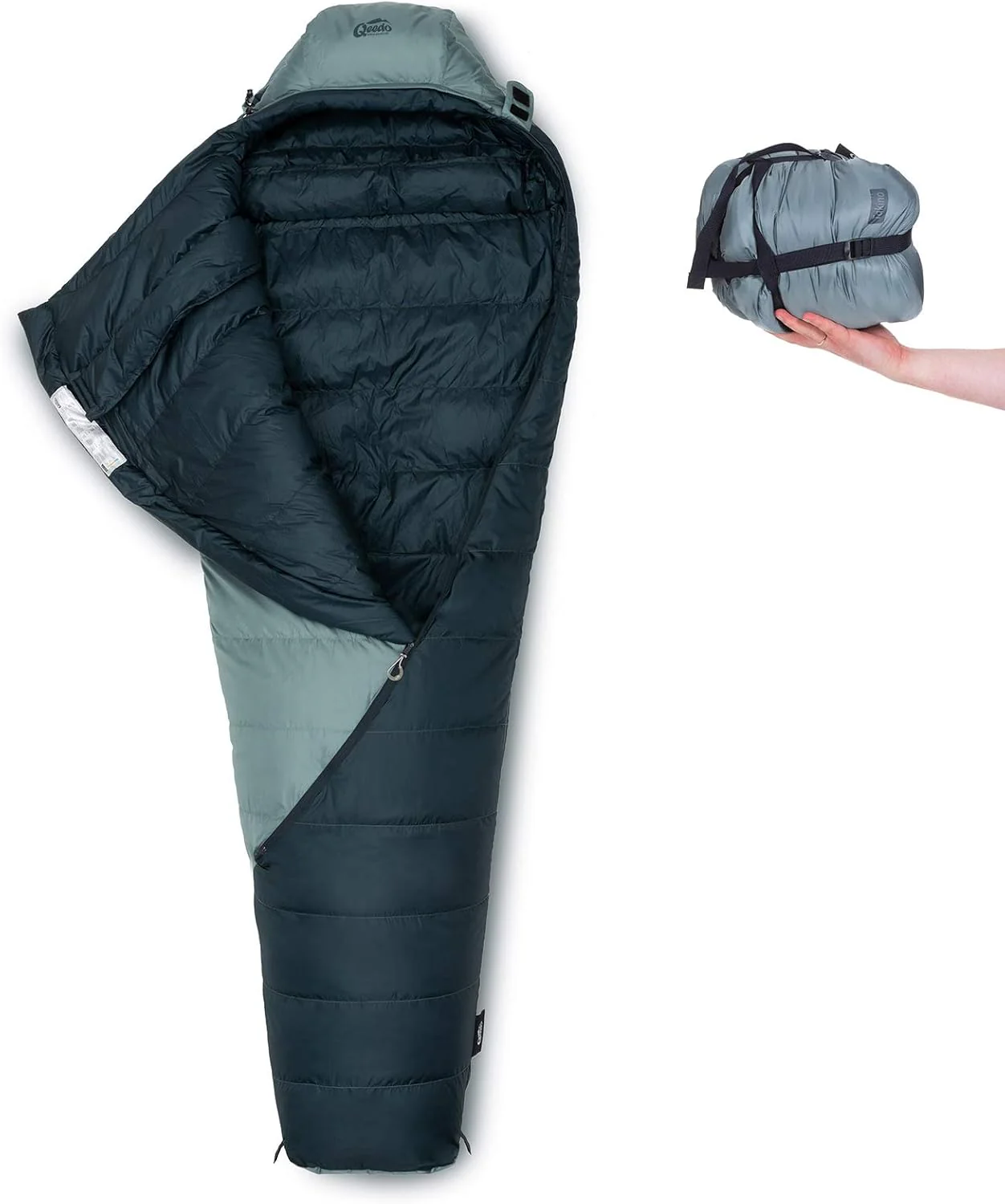 qeedo Takino Donzen Slaapzak, Winterslaapzak (maat M & L) warm, klein & licht