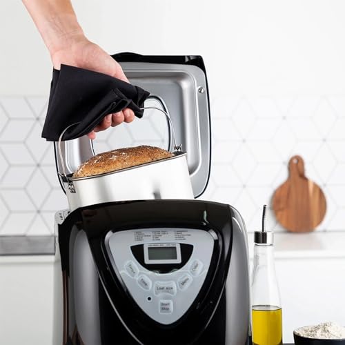 Wintem Macchina per Pane 600W con 15 Programmi Nero e Argento   Antiaderente e Display LCD   Prepara Pane Bianco, Integrale, Senza Glutine, Brioche e Impasti per Dolci   Capacità 907,2g : Amazon.it: Casa e cucina