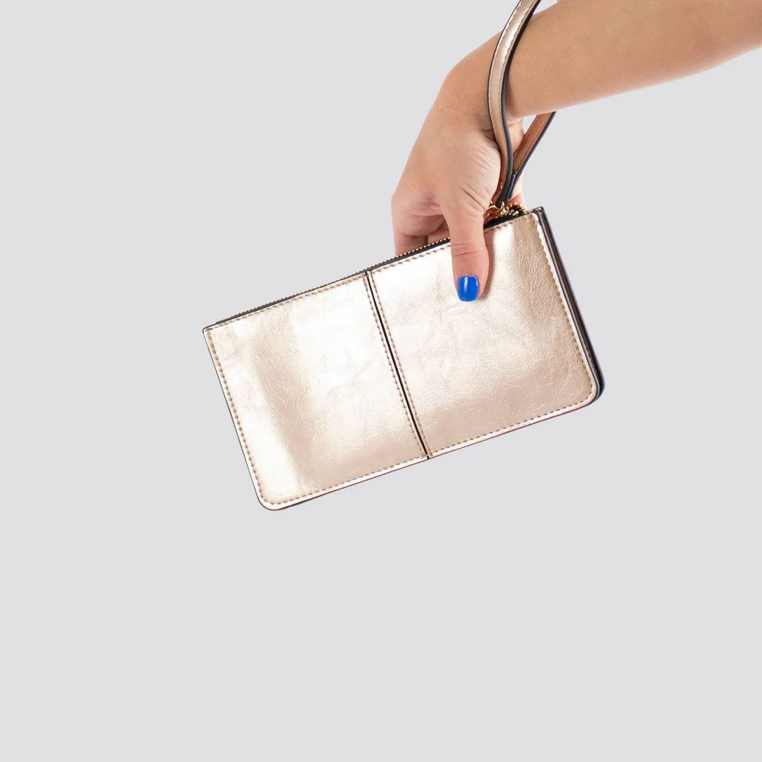 Zoe Zip Purse | Copper