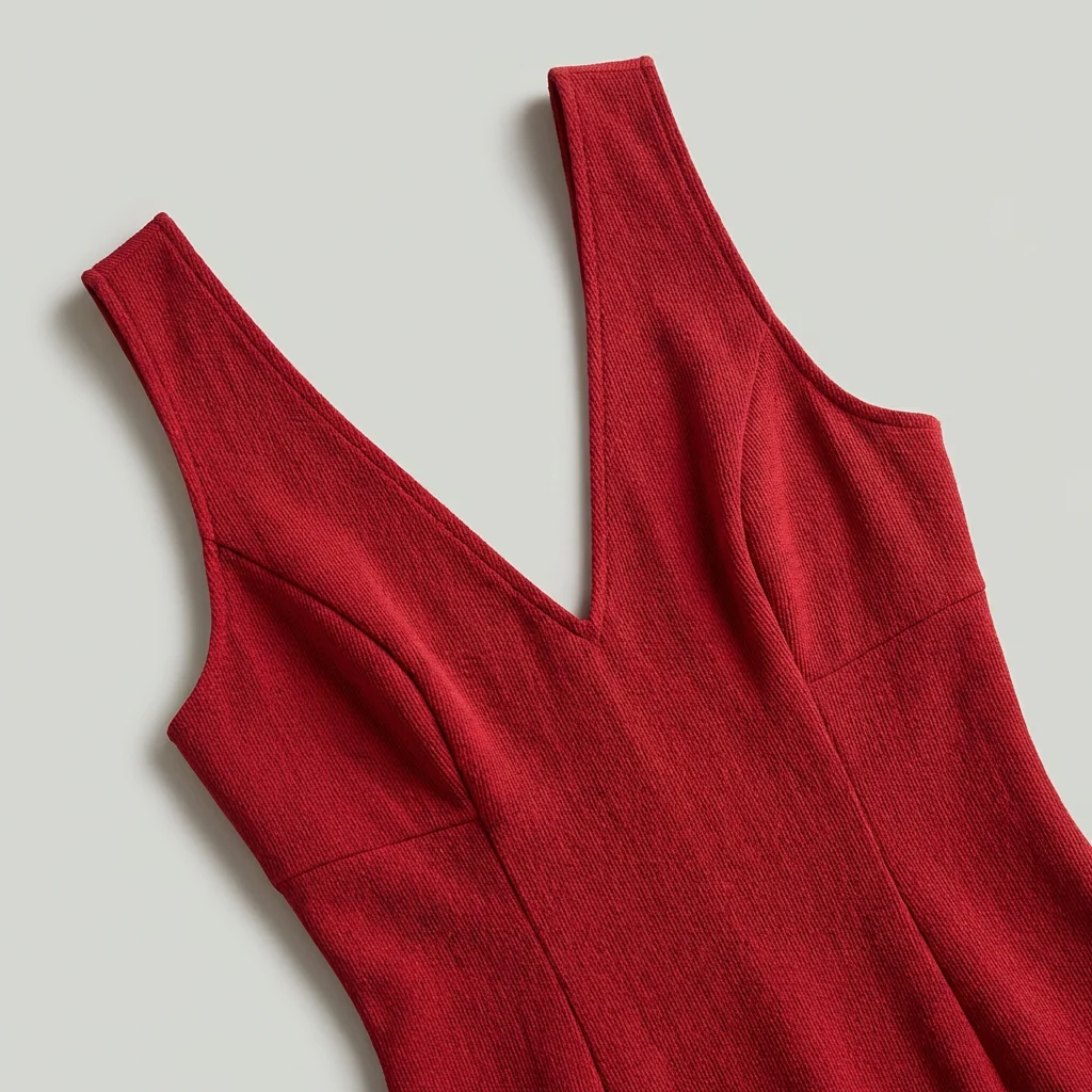 Elegantes Mini-Kleid mit V-Ausschnitt