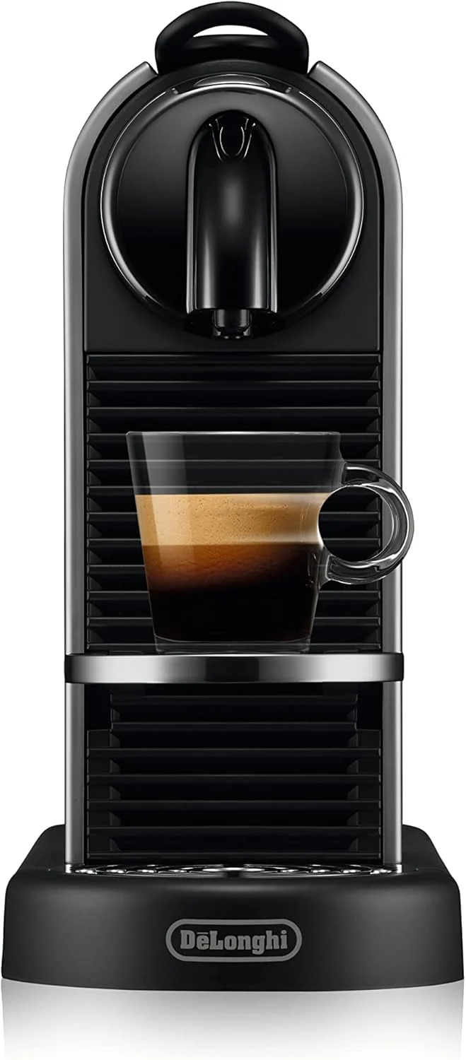 Nespresso De'Longhi EN267.BAE Citiz koffiezetapparaat met melkopschuimer, energiebesparende functie, 1710W, 1 liter, 37.2 x 21.8 x 27.7 cm, zwart