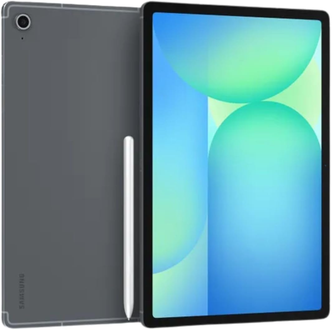 Samsung Galaxy Tab S10 FE w/S-Pen | 128GB, 8GB RAM, Wi-Fi Only | 10.9�� LCD, WiFi 6E Android 15 Tablet, 4K Camera | International Model X520 | 25W Fast Charger Bundle (Gray)