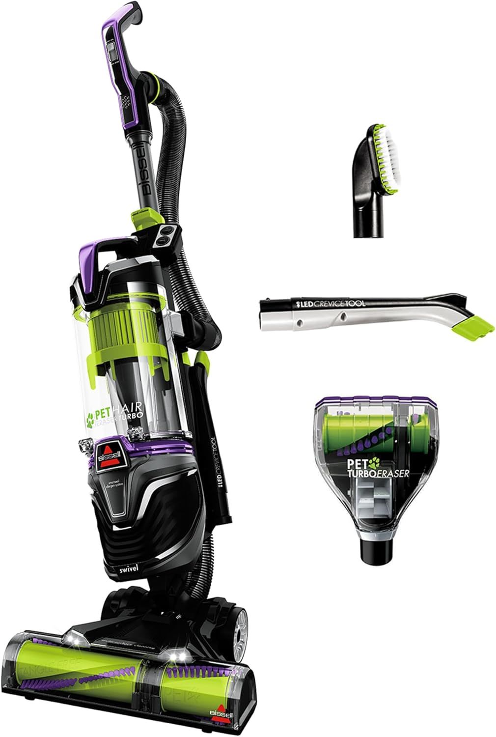 BISSELL Pet Hair Eraser Turbo Upright Vacuum with Tangle-Free Brush