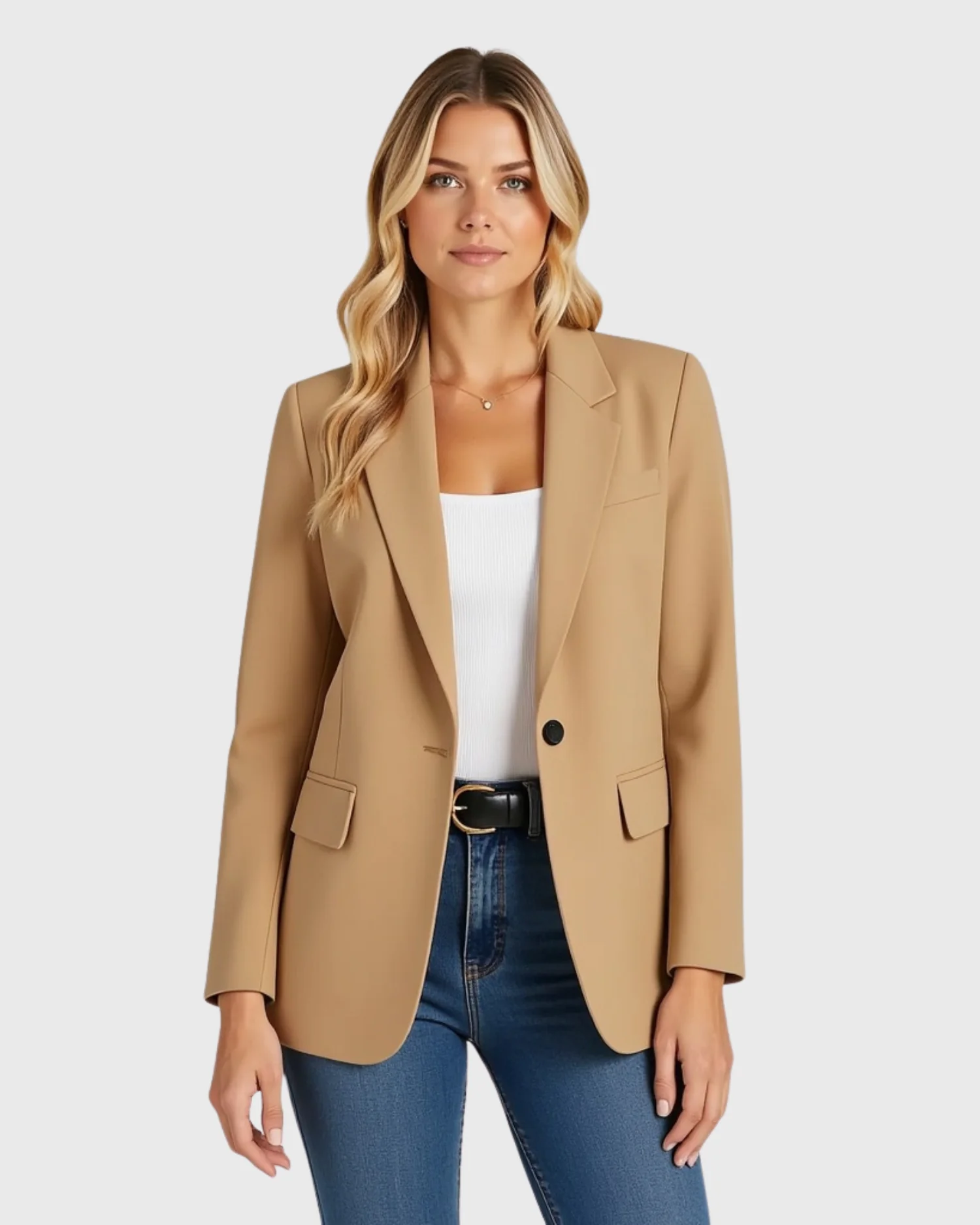 Taillierter Damenblazer mit strukturierter Silhouette
