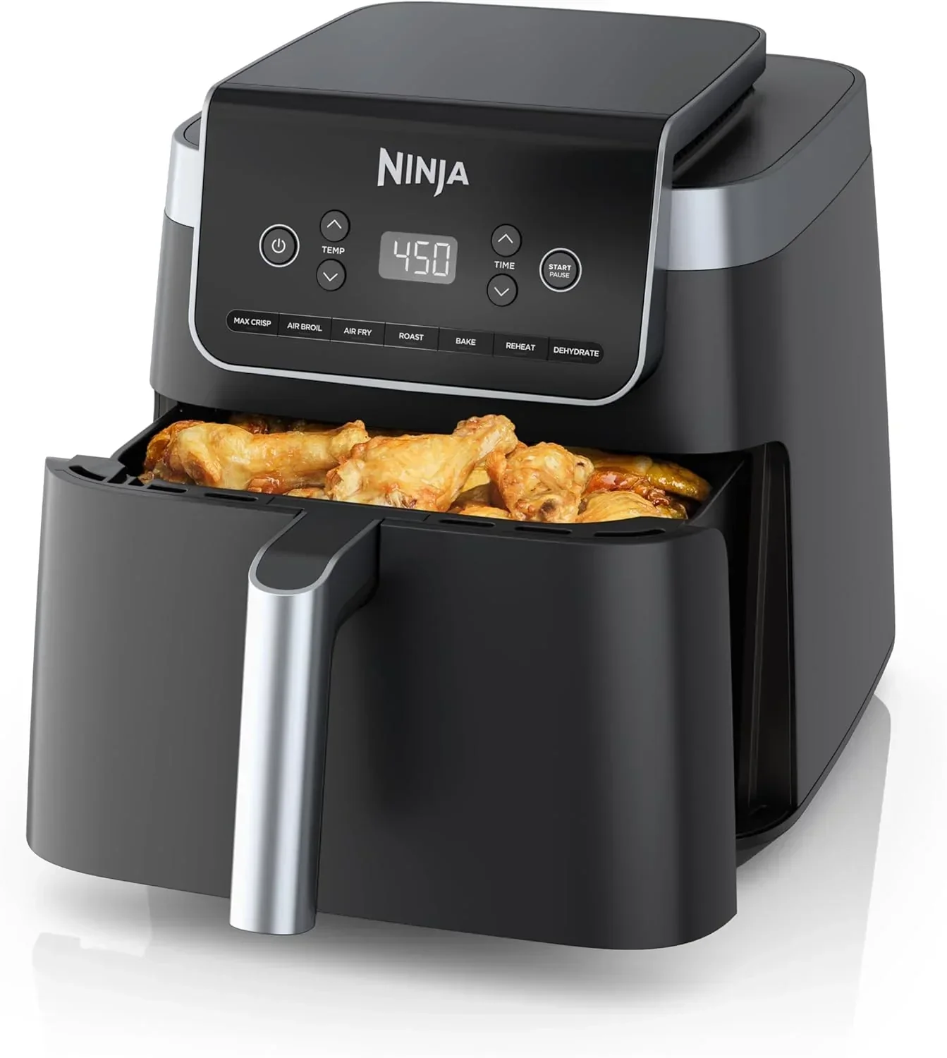 Ninja Air Fryer Pro 5-quart 4-in-1 air fryer that air fries bakes reheats and dehydrates