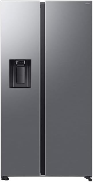 Samsung RS70F64KETEF, Réfrigérateur américain 640L, Side‑by‑Side, inox Platinum, distributeur eau‑glaçons, Wi‑Fi + Froid ventilé