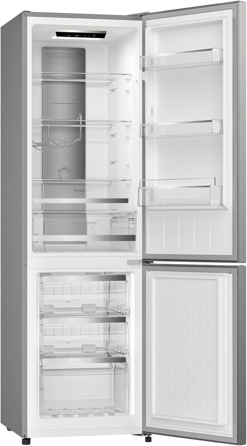 Amica Kühl Gefrierkombination freistehend Total NoFrost 181 x 54 x 59,1 cm 250 l Nutzinhalt VitControlPlus FreshZone elektronische Steuerung - Edelstahloptik
