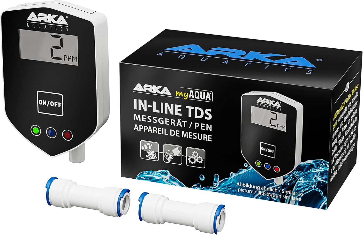 ARKA myAQUA 1900 Umkehrosmoseanlage 1900 L/Tag - Wasserfilter & Enthärtungsanlage, entfernt bis zu 99% Salze, Schadstoffe & Bakterien - Für Aquarien & Haushalt