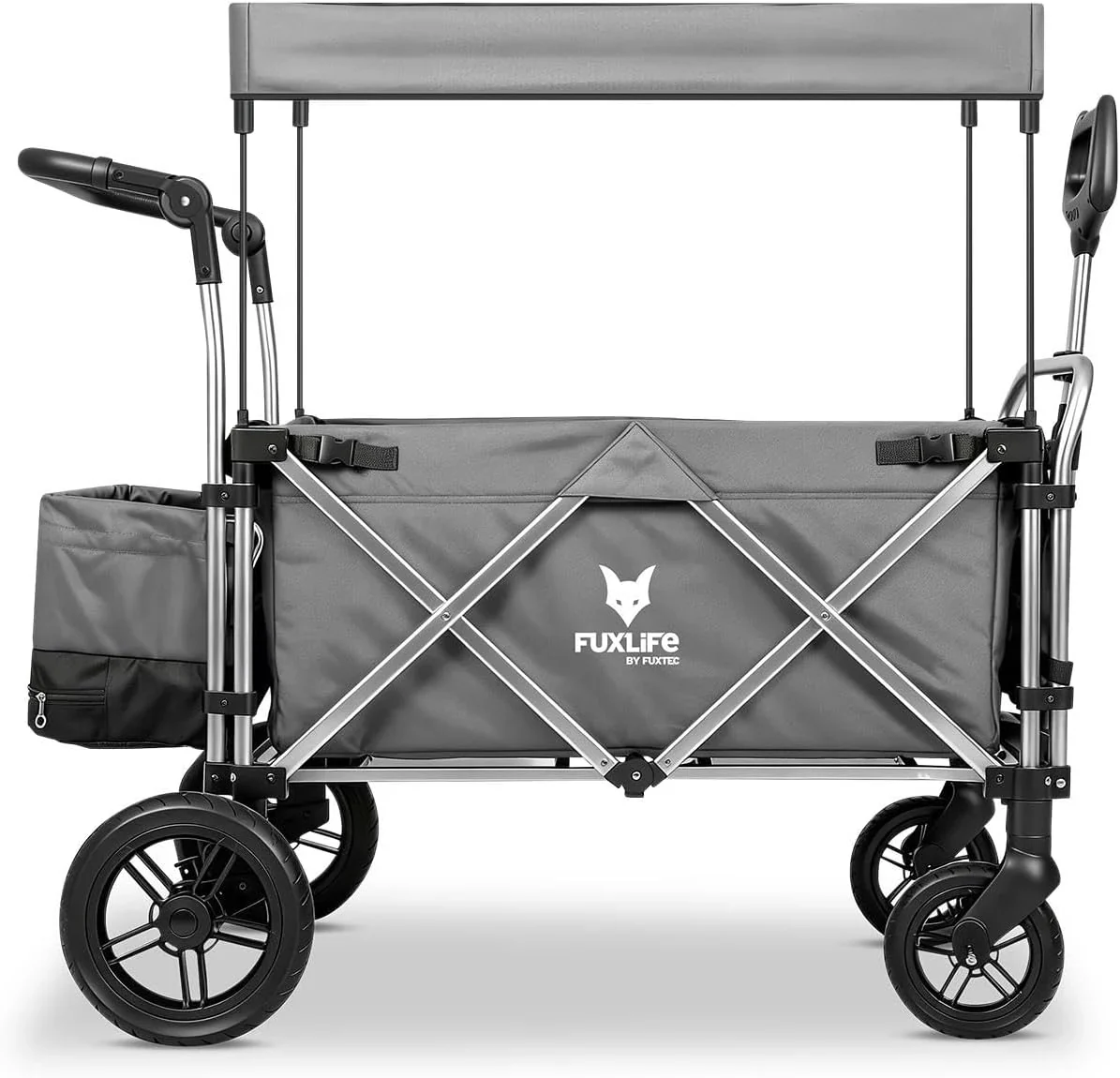 FUXTEC FX-CTL900 Premium Grey, Original Folding Trolley for Children, Ideal Garden, Beach or City, Push or Pull, Load up to 75 kg.