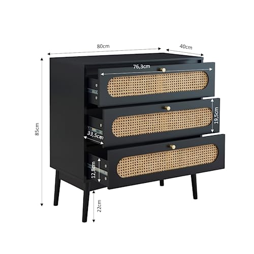 BAÏTA Cassettiera Anatole, 80 cm : Amazon.it: Casa e cucina