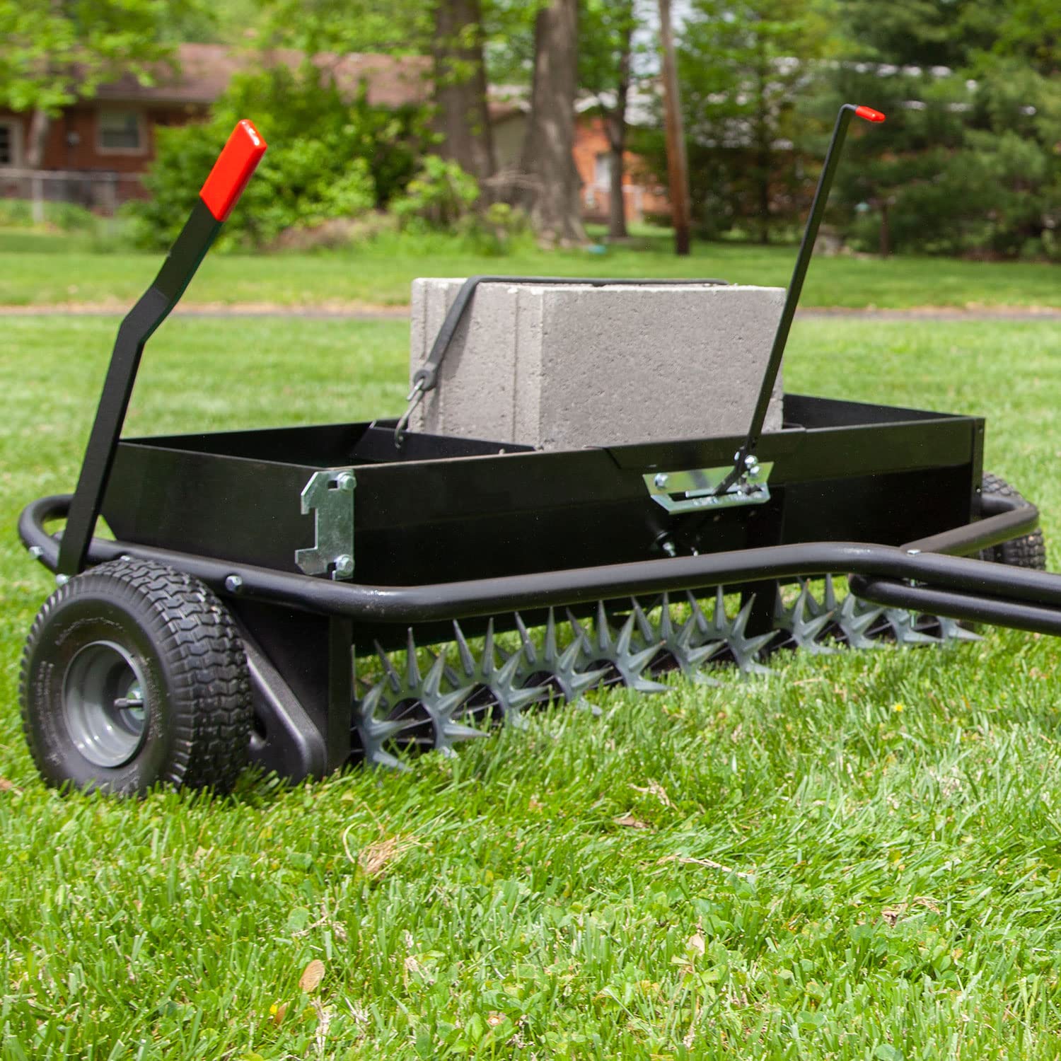 Brinly AS2 40BH P Kombination Aerifizierer Streuwagen