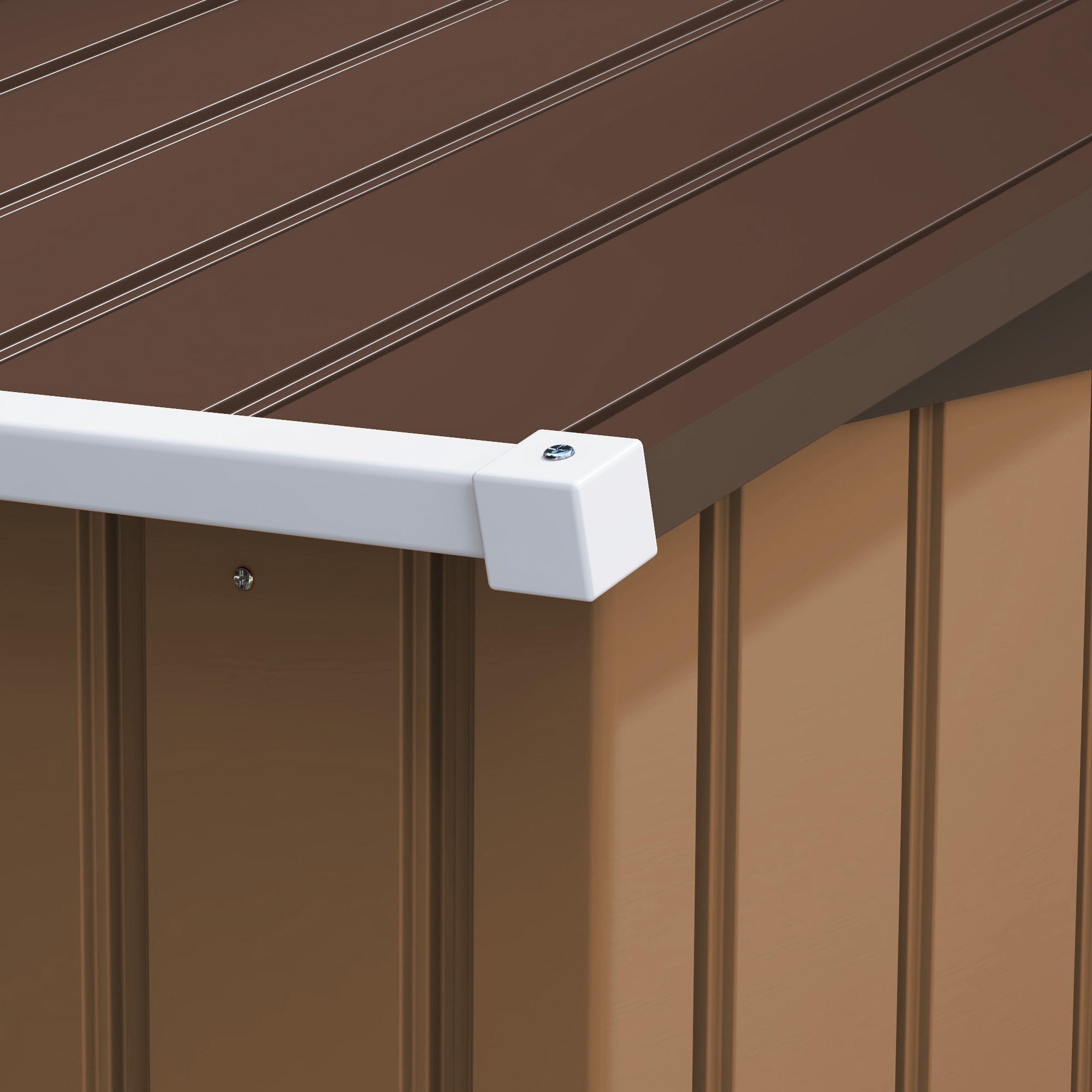 gereedschapsschuur met fundering gereedschapsschuur tuinschuur tuinschuur metaal geel 277 x 195 x 192 cm