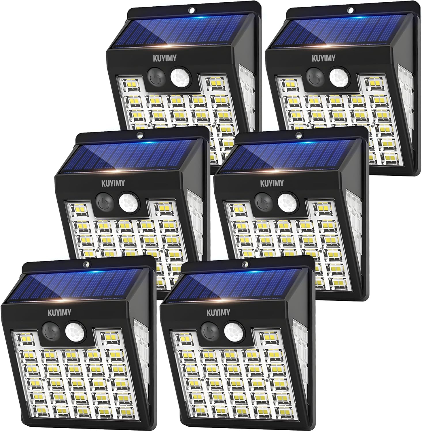 Solarleuchten für den Außenbereich, 72 LED-Bewegungsmelder-Wandleuchte, IP65 wasserdicht und 3 Beleuchtungsmodi, solarbetriebenes, kabelloses Sicherheitslicht für Terrasse, Garten, Zaun