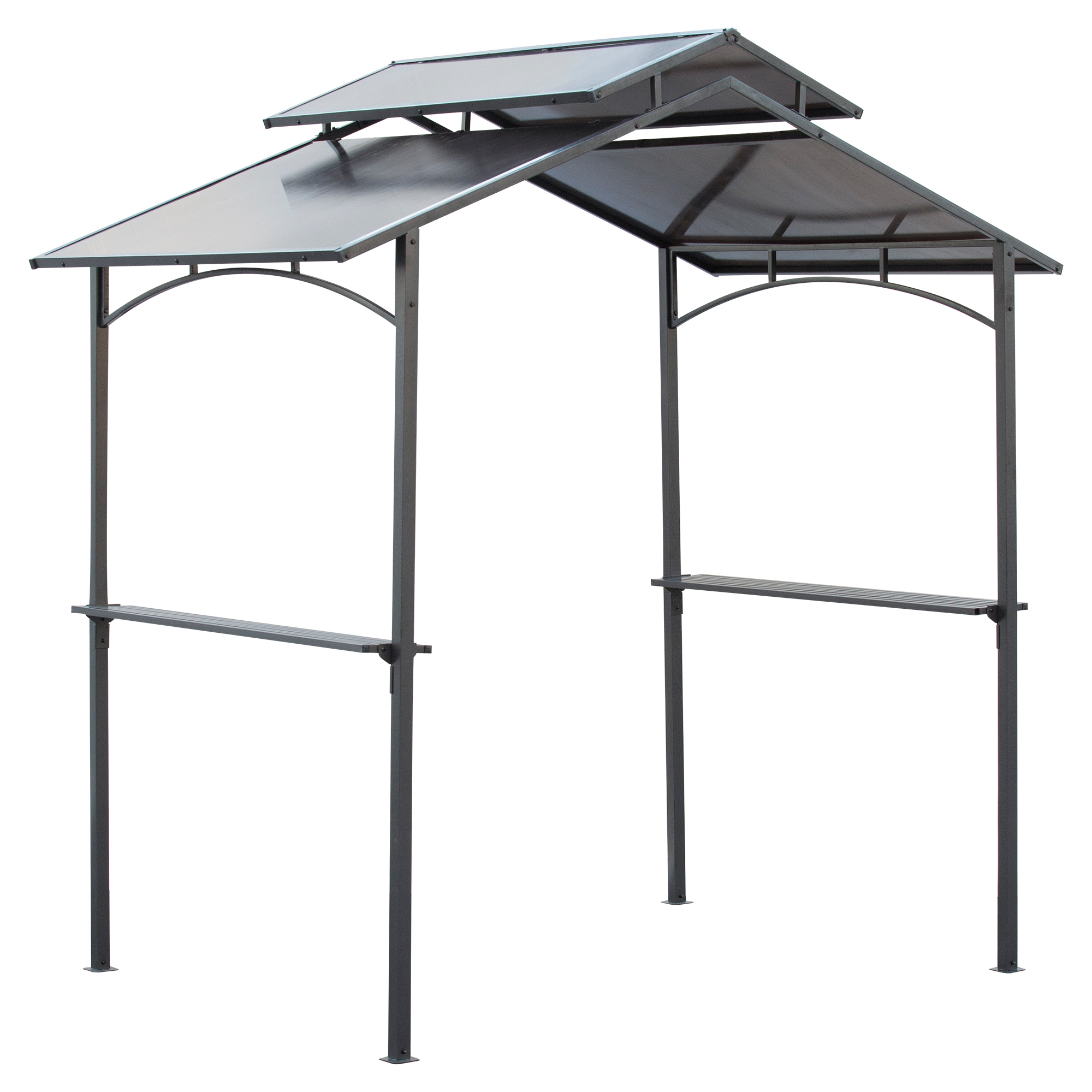 Outsunny grillpaviljoen met vlamvertragend dak