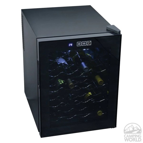 Koolatron Corp 20-Bottle Mirrored Glass Door Wine Cellar