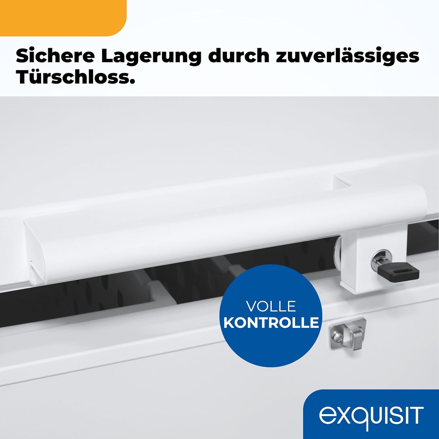 Exquisit Gefriertruhe, Kühlfunktion, 2-in-1, 198 Liter, Türschloss, 4-Sterne-Gefrieren, Schnellgefrieren, 2 Rollen, GT201-HE-040E weiss