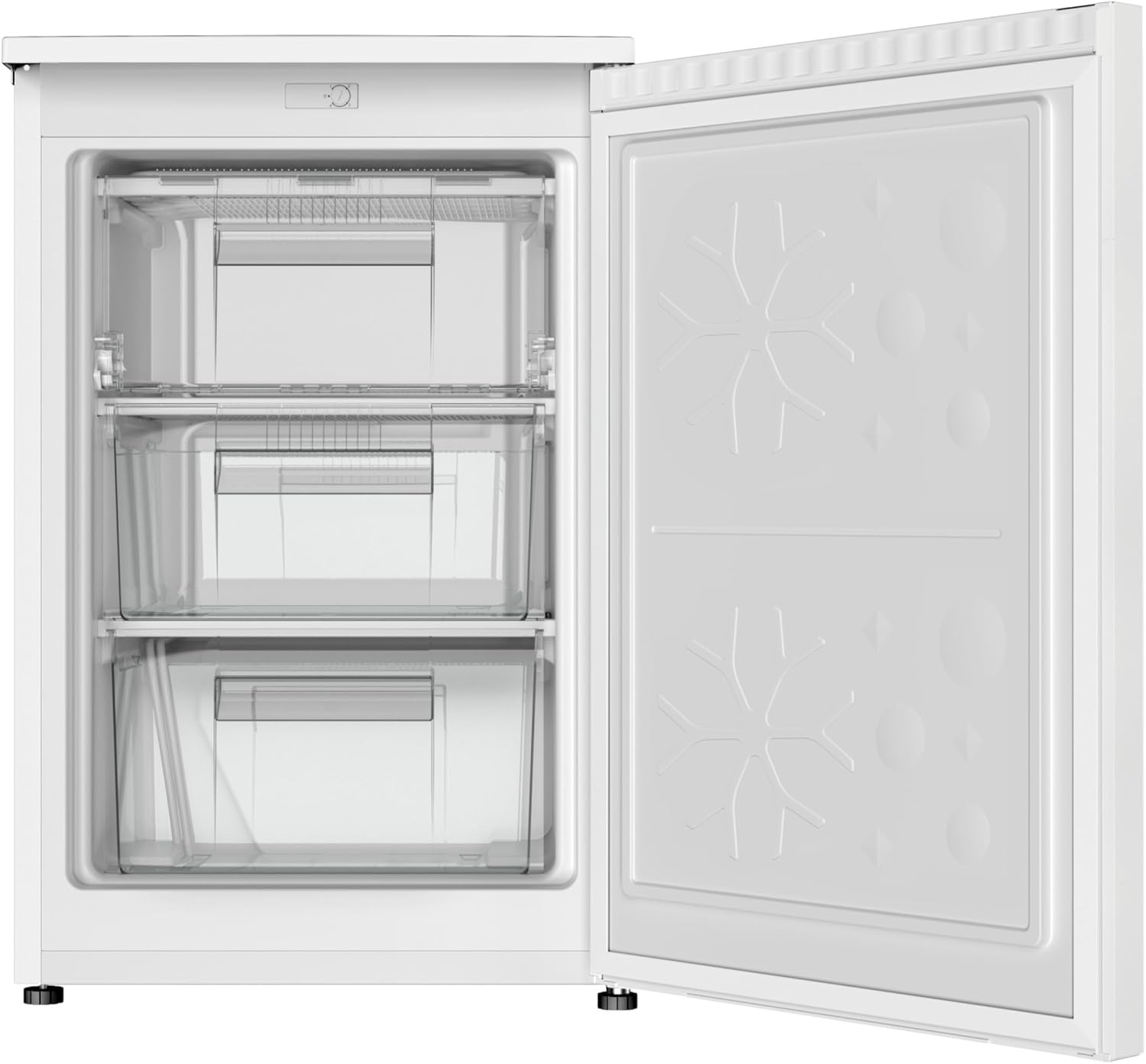 Amica Mini‑Gefrierschrank freistehend 84,5 x 55 x 56 cm 85 l 4‑Sterne‑Gefrierfach Türanschlag wechselbar AGS 3210 W – gefrierschrank weiß