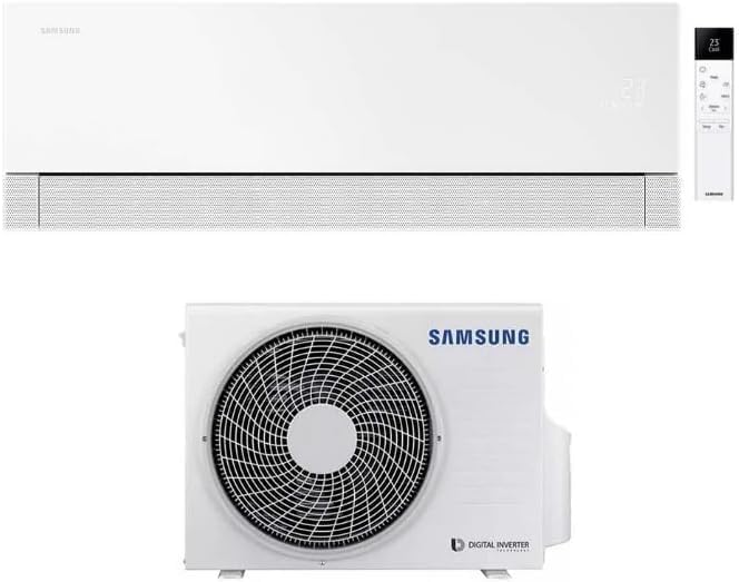 Samsung WindFree™ Première (Neuheit 2026) Monosplit-Klimaanlage, 12.000 BTU, integriertes WLAN, künstliche Intelligenz (KI), stromlose Kühlung, A+++, Essential White