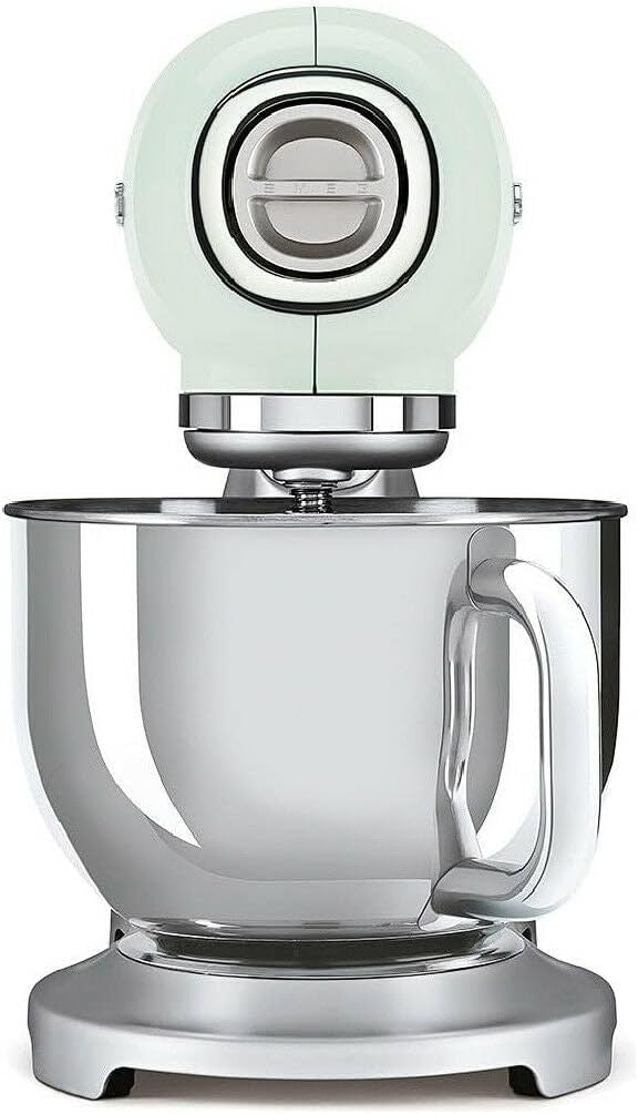 Smeg, SMF02PKEU Küchenmaschine, 10 Geschwindigkeitsstufen, Planetenrührwerk, Sicherheitsabschaltung, 2 Rührbesen, Kugelgriff aus Edelstahl, 800 W, Rose