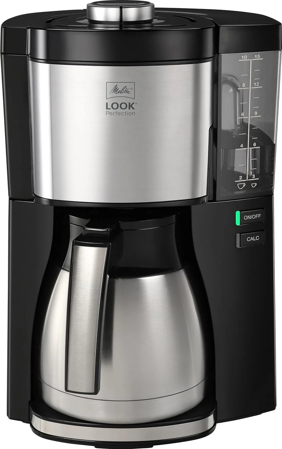 Melitta Look Perfection - Filterkoffiezetapparaat - met thermoskan - druppelstop - 10 kopjes - Zwart (1025-16)