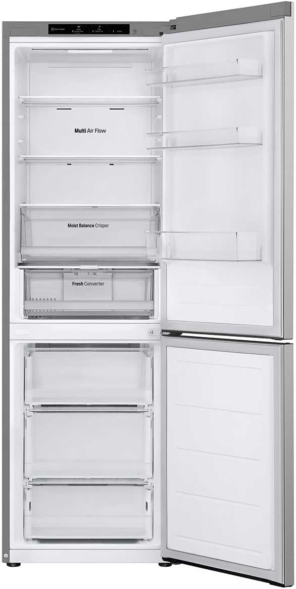 LG Kühl-Gefrierkombination GBV3100APY, 344L Gesamtvolumen, 186 cm, Energieklasse A, Total No Frost, LINEARCooling, DoorCooling+, leise & effizient, Prime Silver