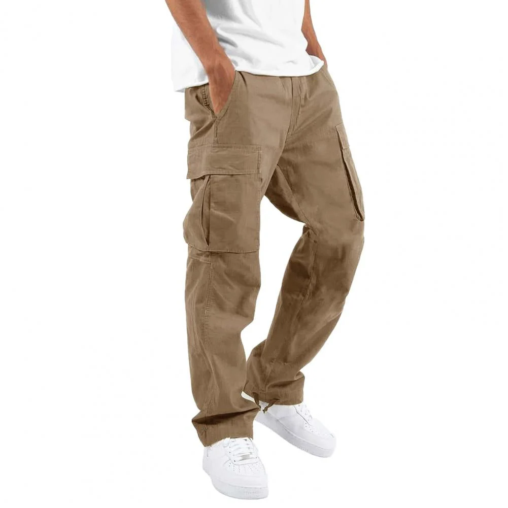 Bequeme Cargohose f��r Herren mit Stretch-Anteil | Regular Fit Freizeithose mit elastischem Bund und praktischen Taschen