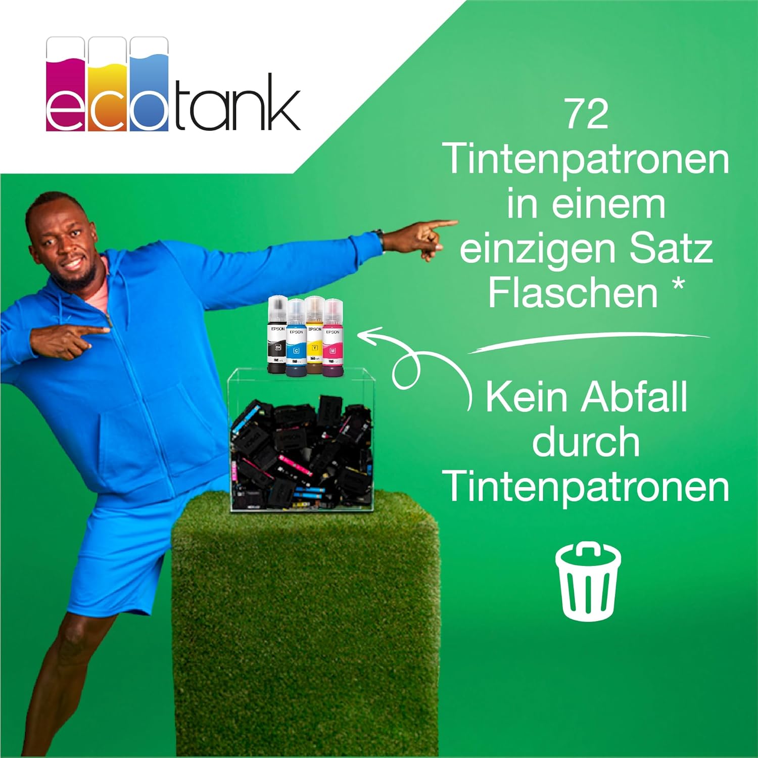 Epson EcoTank ET-2826 A4-Multifunktions-Wi-Fi-Tintentankdrucker, mit einem im Lieferumfang enthaltenen Vorrat an Tinten bis zu 3 Jahren
