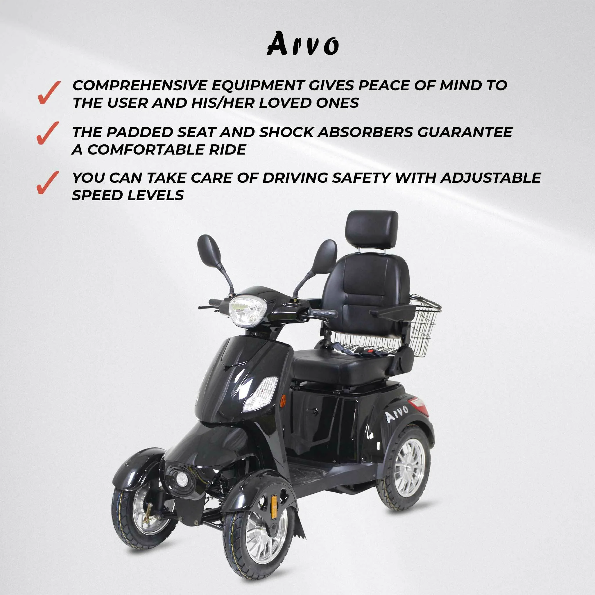 Arvo Seniorenmobil P400 Schwarz