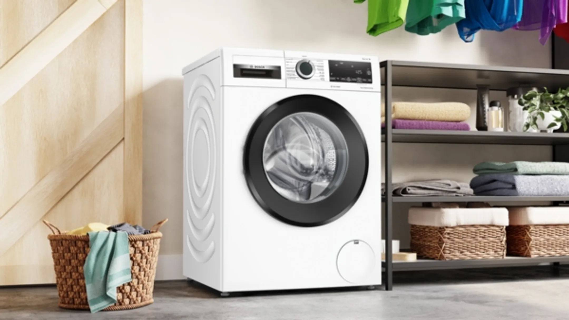 Bosch Bundel - Wasmachine WGG244ZPFG Serie 6 Iron Assist 9 kg + Droogkast WQG235D8FG Serie 6 SelfCleaning condenser