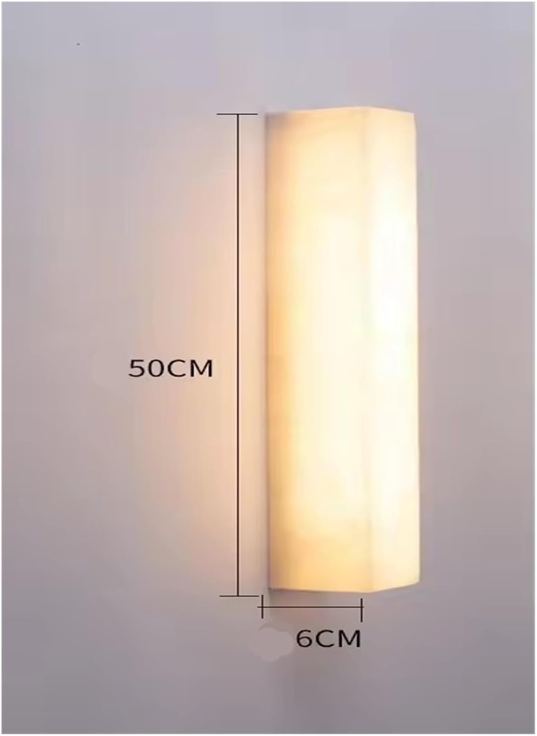 Lange Led-Wandleuchte Aus Marmor Für Wohnzimmer, Flur, Hotelkorridor, Innenbereich, Moderne Led-Wandleuchte Aus Kupfer,L50cm