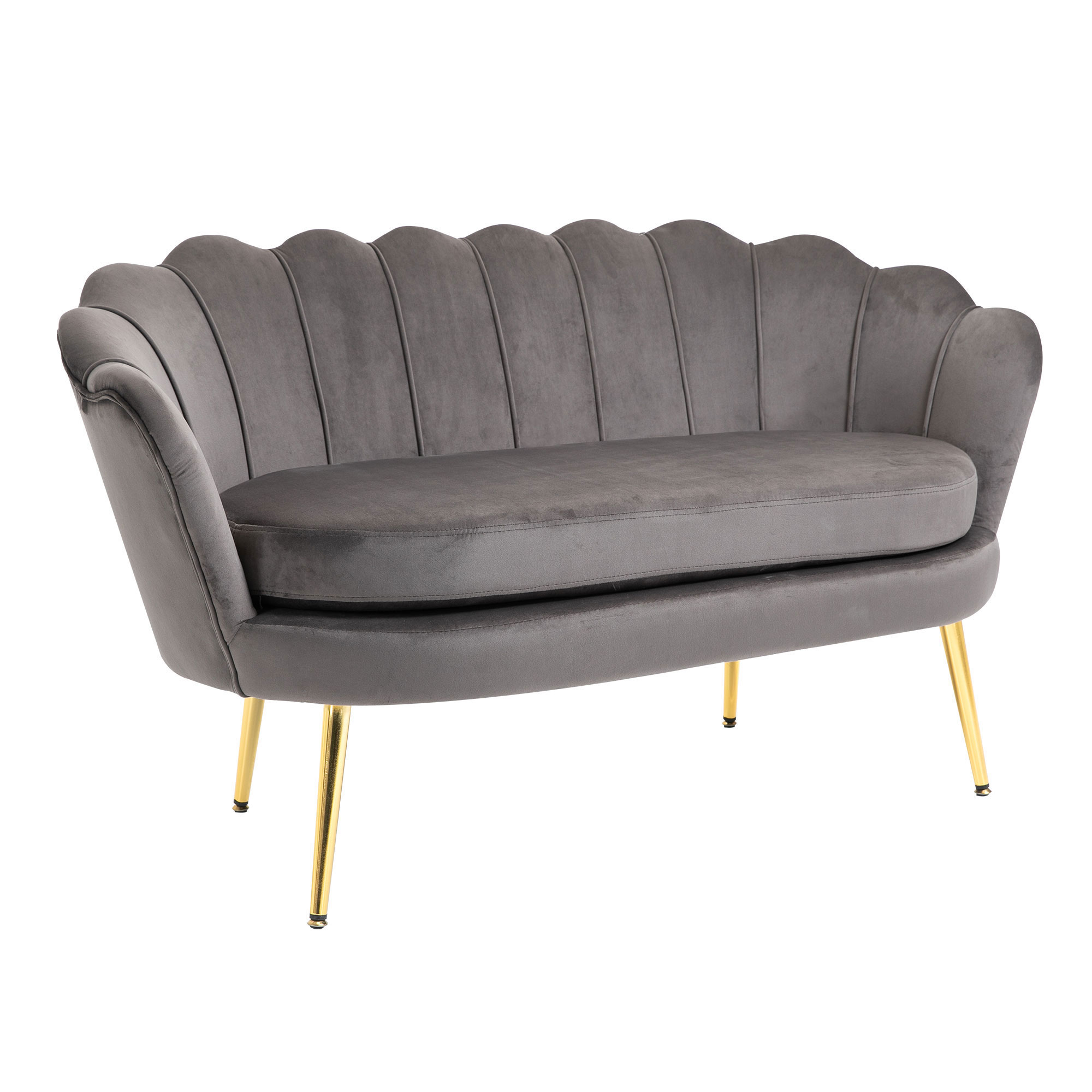 2-zitsbank bank sofa fluweel velvet touch velours look