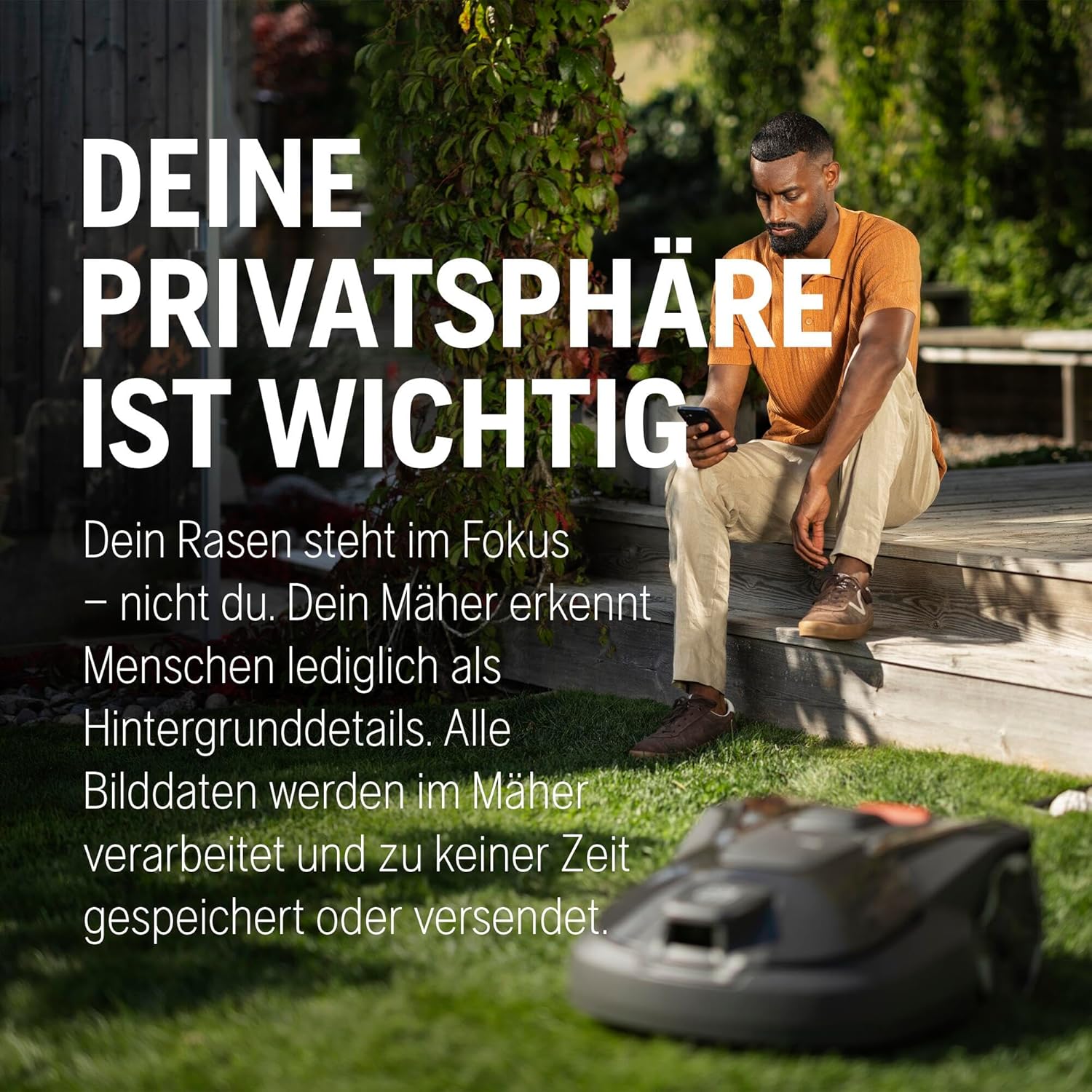 HUSQVARNA Automower Aspire R6V - Mähroboter ohne Begrenzungskabel, AI Vision Objekterkennung, GPS-Navigation, WLAN-App-Steuerung, systematische Mähmuster, virtuelle Zonen, bis 600 m2